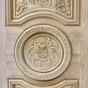 কাঠের নকশাযুক্ত সলিড দরজা